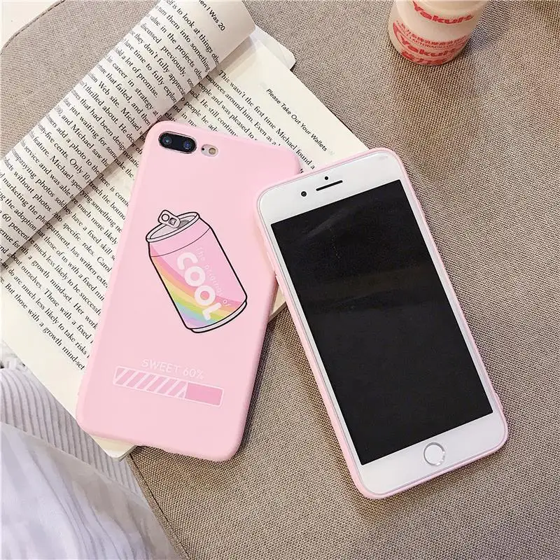 Корейский чехол для iphone X, XR, XS, Max, 6, 6 S, 7, 8 Plus, милый, карамельный цвет, мягкий чехол для телефона