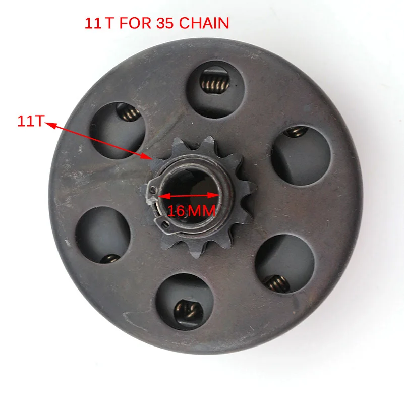 Для GO Kart Minibike Fun Центробежная автоматическая муфта 10T/11T/12T/18T Зуб 420 428 chain16 мм 19 20 168