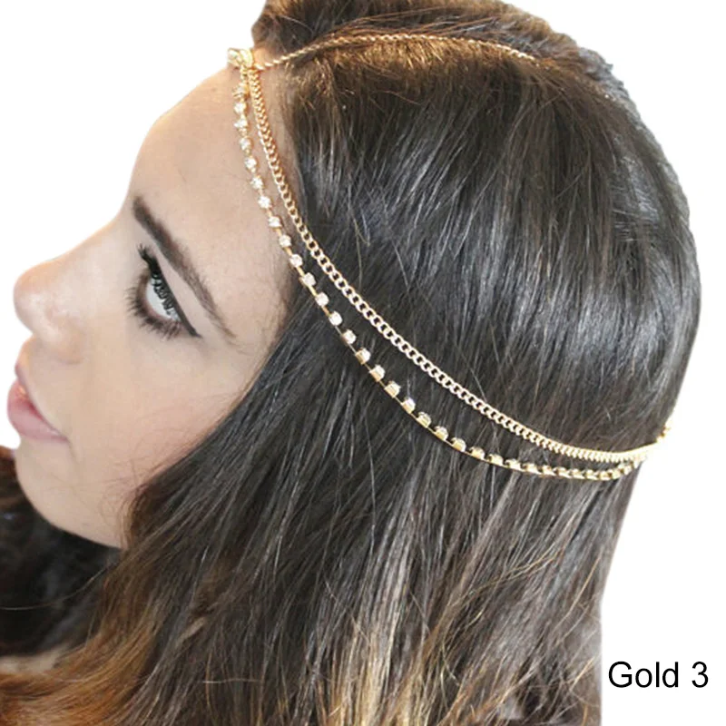 Украшения для волос в богемном стиле вечеринки свадьбы короны металлические