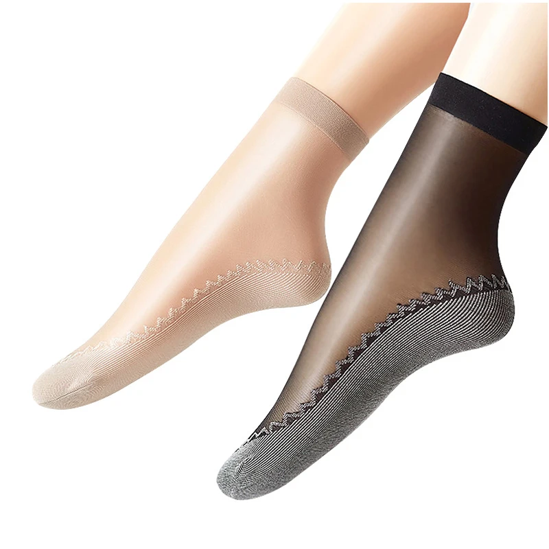 

5pair Breathable Summer Woman Socks Women Female Anke Sock Solid Color Casual Meias Ladies Socks Short Transparent Socks