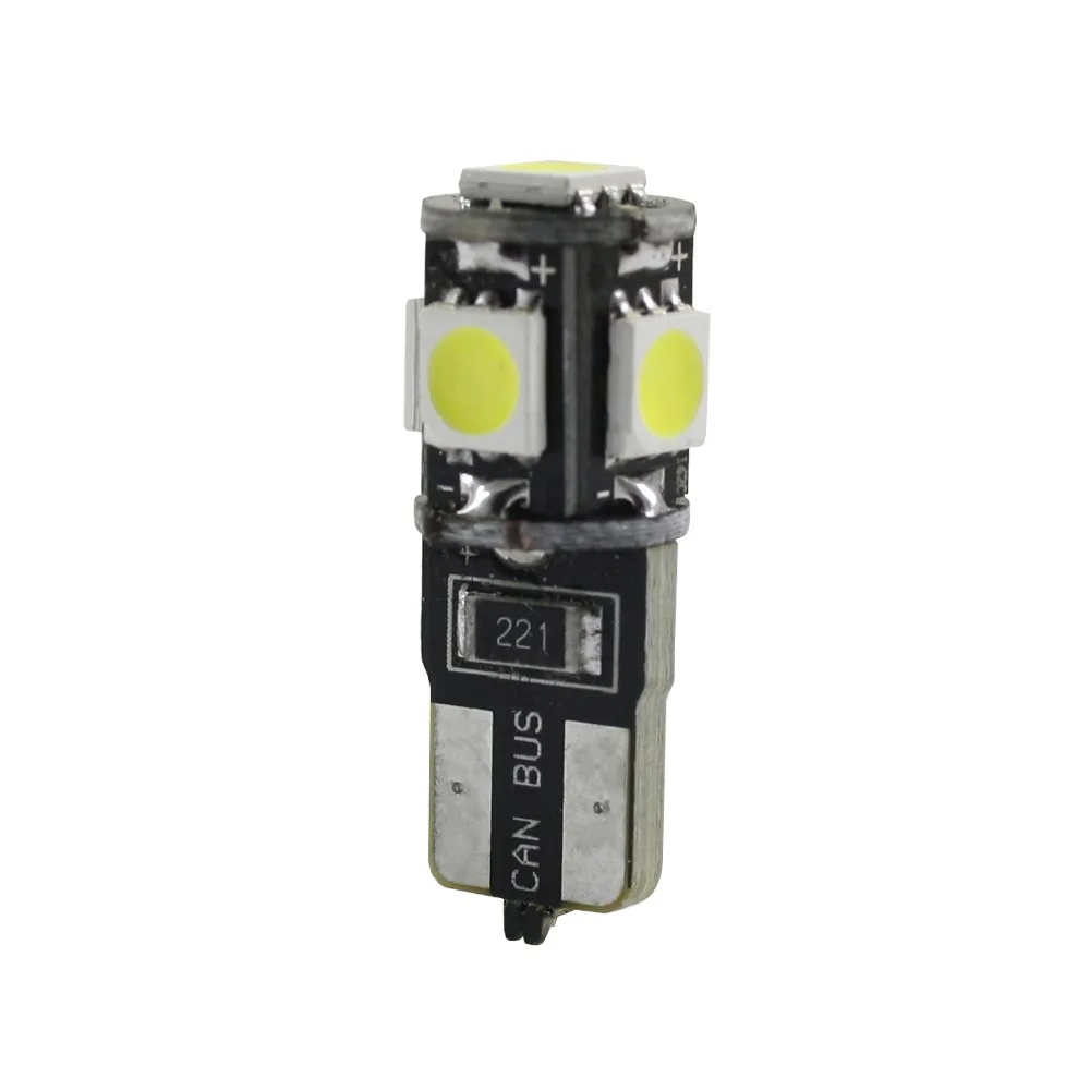 W5W T10 canbus светодиодный cob автомобильный фонарь заднего хода 5 SMD Галогенные