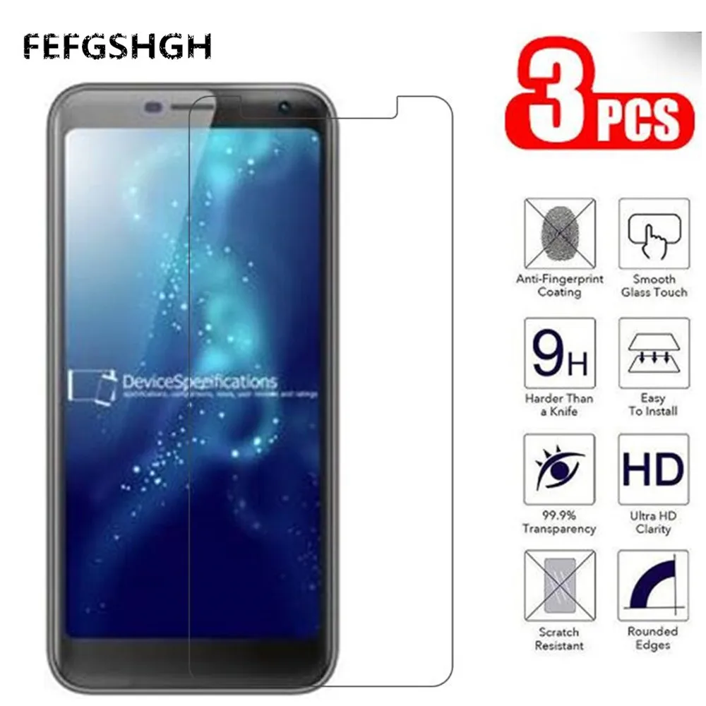 Закаленное стекло 2.5D 9H для Black Fox B4 mini NFC защитное экрана защитная пленка