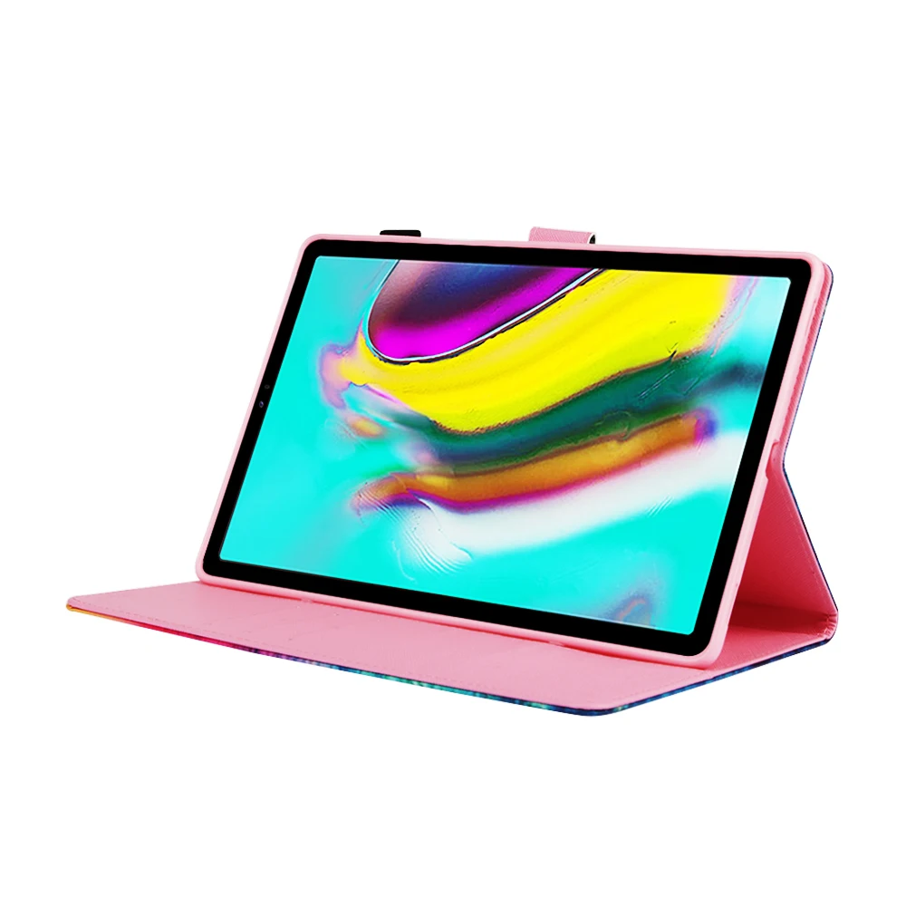 Чехол для планшета Tab S5E T725 чехол с рисунком медведя шара лошади откидной кожаный