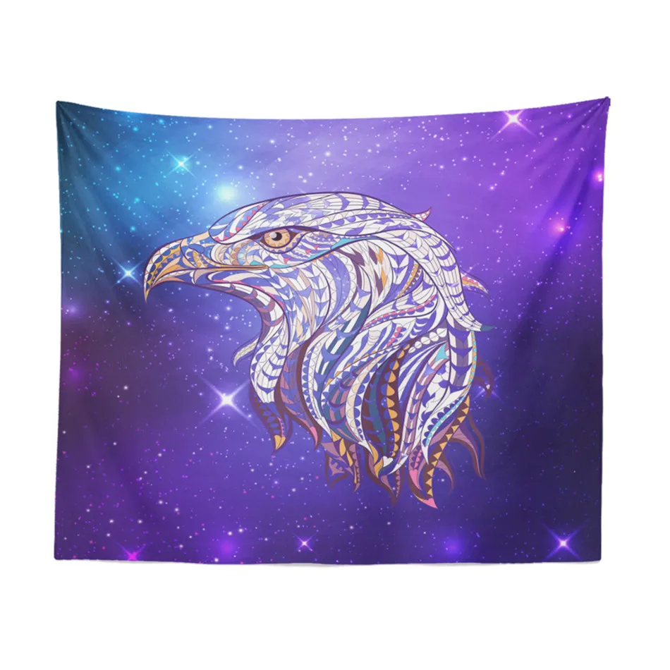 

Colorful Eagle Print Tapestry Boho Designer Wall Hanging Living Room Decoration Wall Blanket Polyester Yoga Mat Camping Carpet