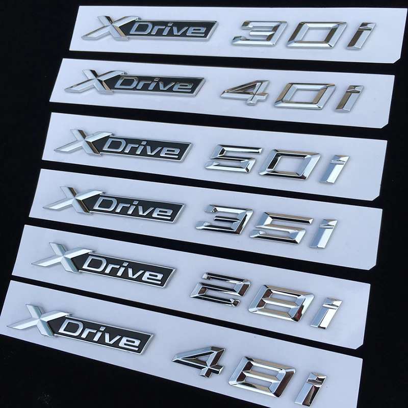 Старая/Новая XDrive 18i 20i 25i 28i 30i 35i 40i 48i 50i эмблема с номером для X1 X3 X4 X5 X6 значок на