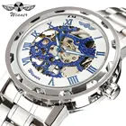 Механические часы мужские роскошные брендовые модные часы для мужчин с скелет циферблатом с римскими цифрами мода подарок Relogio Masculino 2020 оптовая продажа