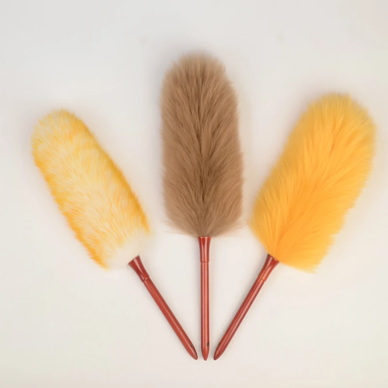 3 вида стилей шерсть материал без ворса Пыльник бамбуковая ручка Бытовая Чистка