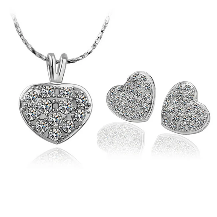 2016 Новый Африканский комплект ювелирных изделий в форме сердца ювелирные