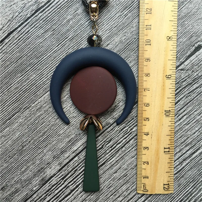 Женское длинное ожерелье ручной работы винтажное Силиконовое колье с