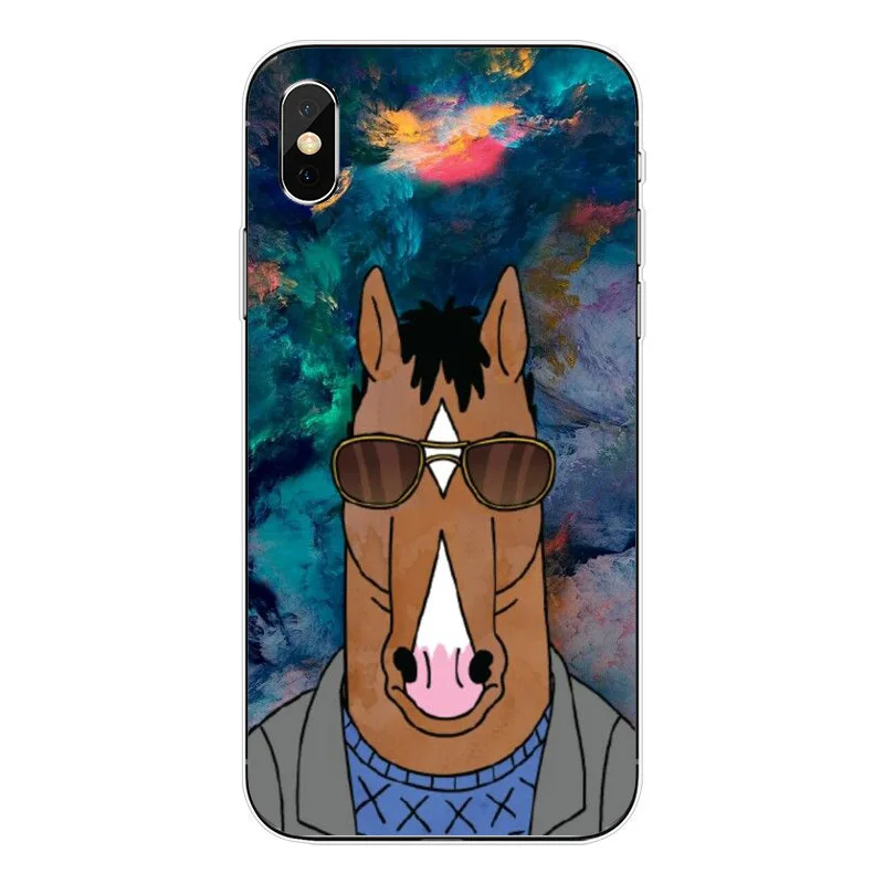 Lnterwing аниме Боджака чехол для iPhone X 10 6, 6 S, 7, 8plus, 5S SE XR XS макс 7 8 чехол-накладка на заднюю панель из силикона и мягкого ТПУ с крышкой чехол для телефона - Цвет: TPU