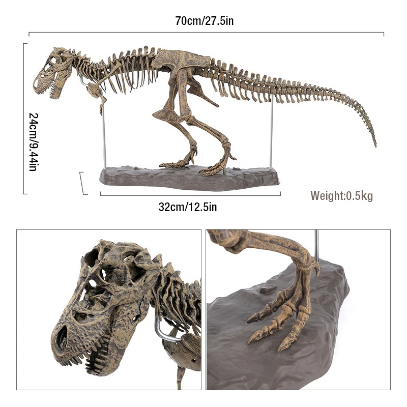 Большой динозавр 4D Собранный bone blast dragon детская игрушка тираннозавр окаменелый