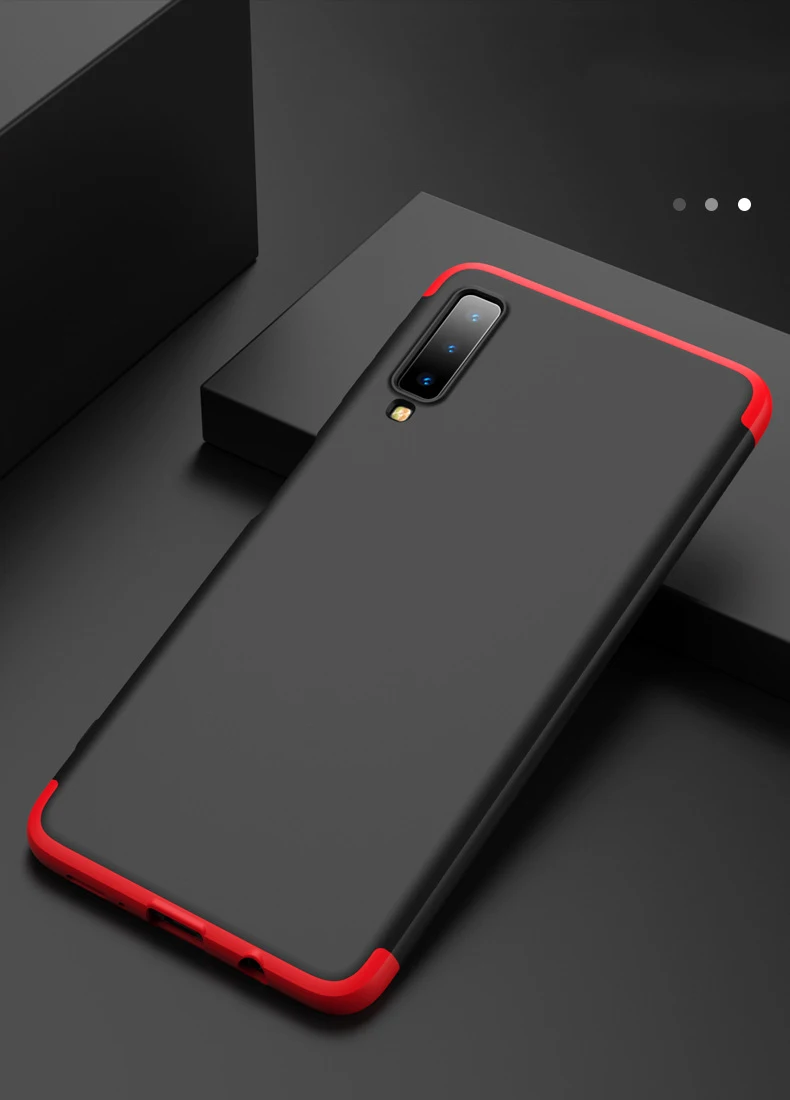 GKK 360 Full Protective Case For Samsung Galaxy A7 2018 Shockproof Matte Hard PC Cover Fundas SM-A750F Coque |