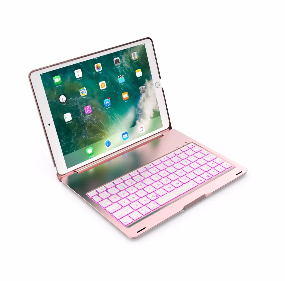 Wireless Bluetooth Keyboard for Tablets Ipad pro 10.5 keyboard with colorful Backlight Smart Sensor PC Panel Computer | Компьютеры и