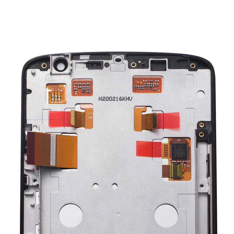 ЖК-дисплей для Motorola Moto X Play XT1561 XT1562 XT1563 XT1565 кодирующий преобразователь сенсорного экрана в сборе черно-белый с рамкой 5,5''