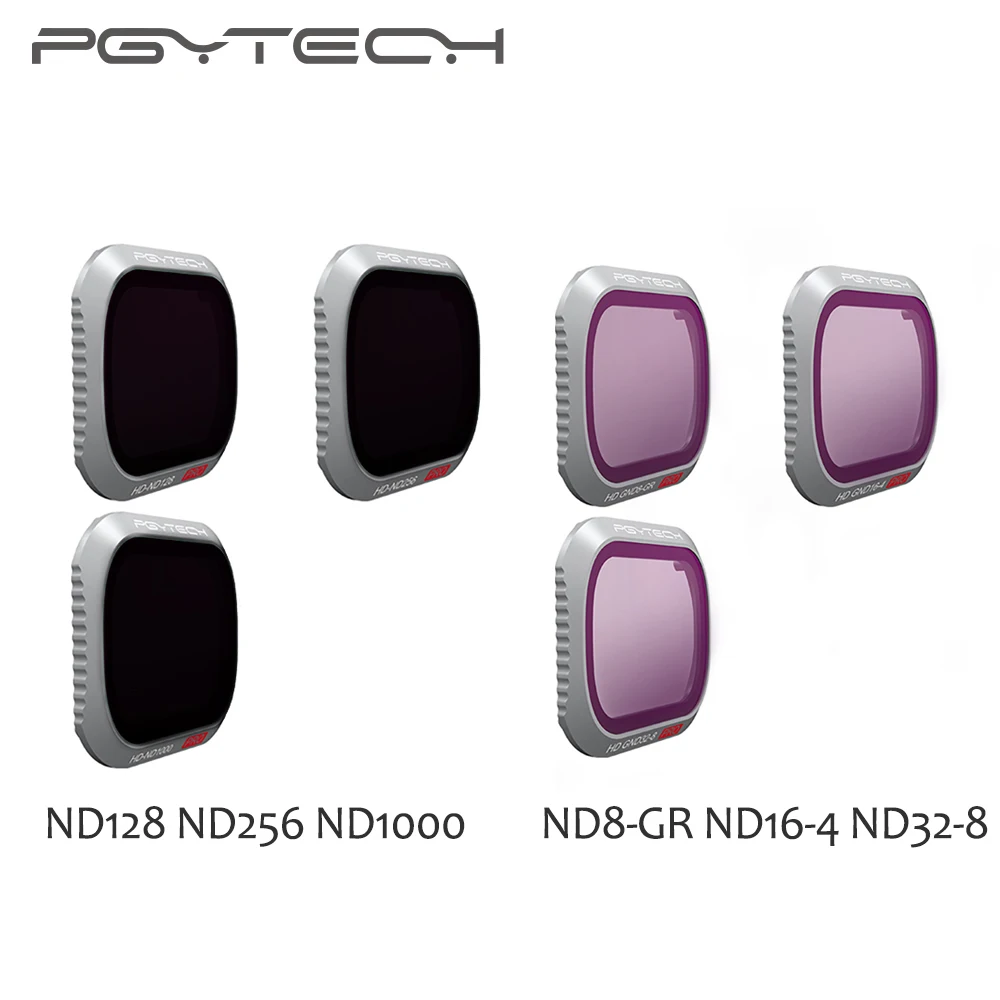 PGYTECH DJI Mavic 2 Pro ND8 GR/ND16 4/ND32 8 GND набор ND128/ND256/ND1000 ND Kit Профессиональный объектив для