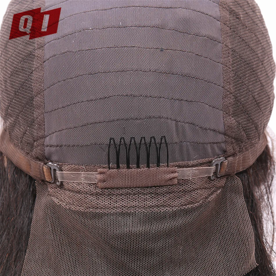 QI волос 1 шт. натуральный цвет перуанской Реми 100% человеческих глубокая волна