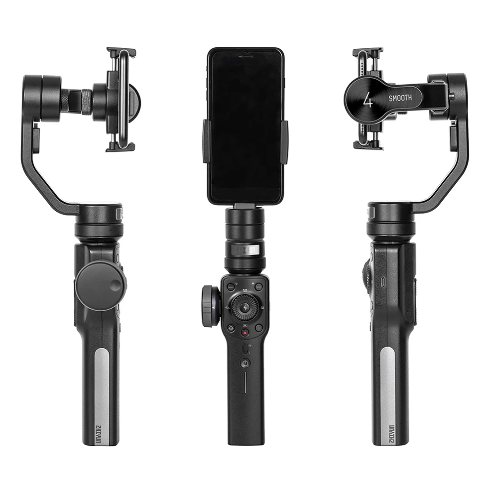 Zhiyun Smooth 4 3-осевой Ручной Стабилизатор на шарнирном замке для смартфона для iPhone XS XR X, 8 Plus, 8, 7 Plus, 7 для samsung S9 S8 S7 Gimbal