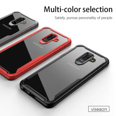 Чехол для Samsung Galaxy A6 A6Plus 2018 мягкий силиконовый + прозрачный защитный чехол на