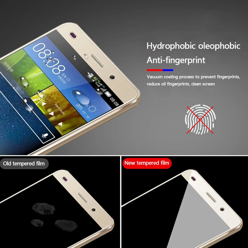 For Huawei P8 P9 Lite 2017 Tempered Glass 9H Anti Protective Film GR3 Honor 8 Nova Screen Protector | Мобильные телефоны и