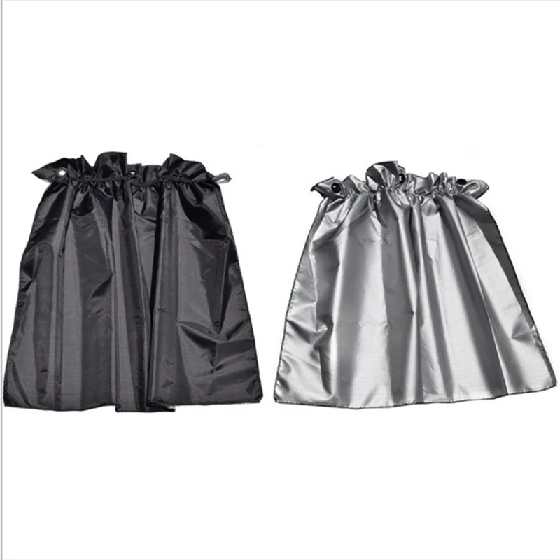 

2PCS Auto Car Foldable Curtain Side Window Sunshades With Summer Sun UV Protection Windshied Silver Cloth