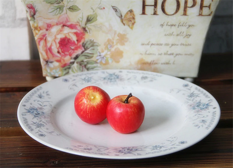 10 шт./лот домашний декор искусственное яблоко имитация яблока искусственные