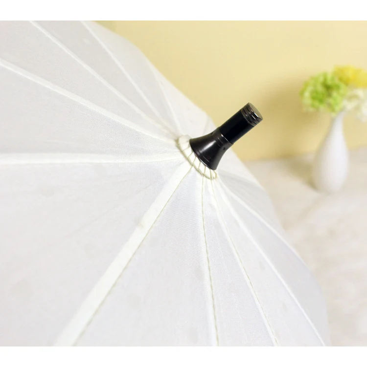 Only Jime Lace Long Handle Umbrellas Sun Women Double Layer Band Windproof Umbrellas High Quality Lace Flower Umbrella Rain Gear