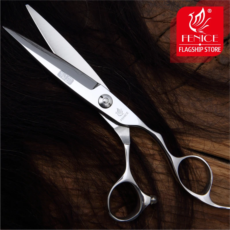 Fenice Professional Japan 440c 6.0 inch high quality hair cutting lancet hairdresser's scissors barber salon tools | Красота и
