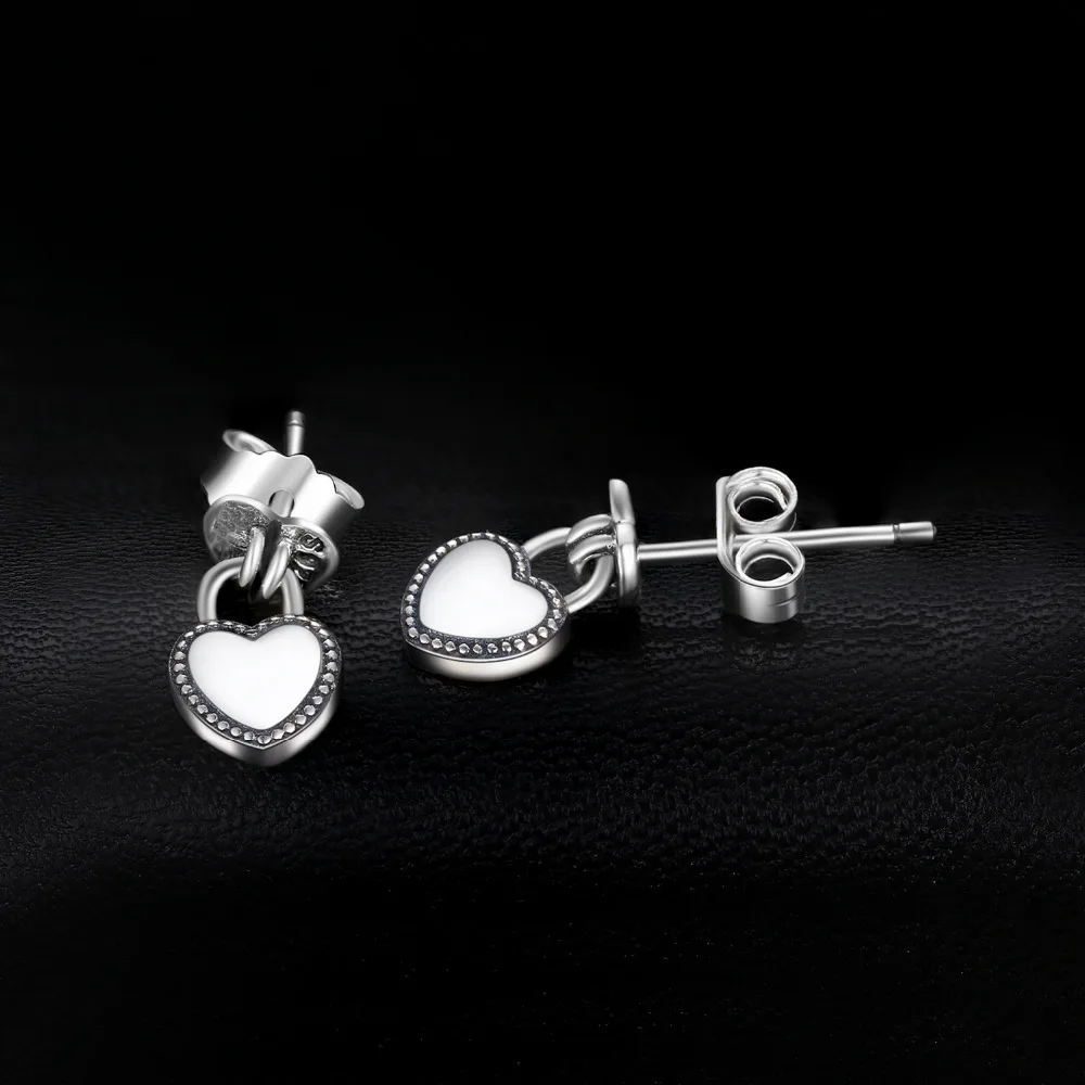 Jewelrypalace 925 стерлингов Серебряные серьги чистого сердца стержня Любовь Модные