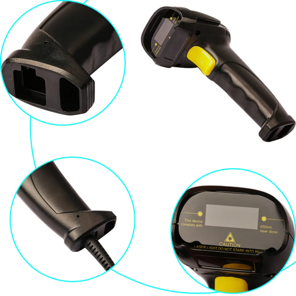 Лазерный сканер штрихкодов NOYOKERE высокоэффективный двунаправленный usb-кабель