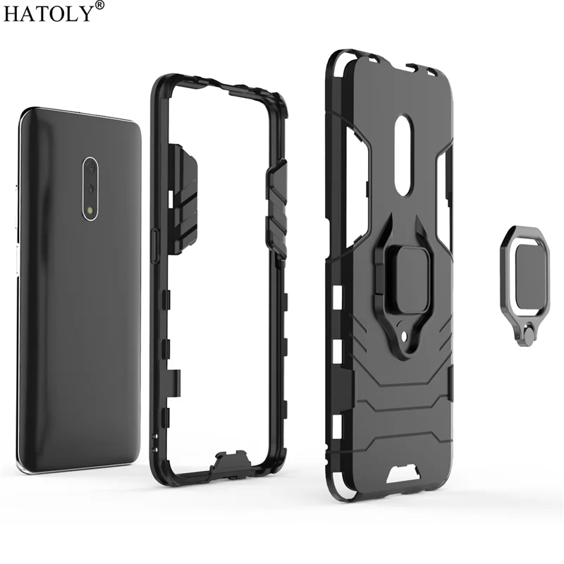 Чехол для Oppo K3 противоударный армированный чехол кольцевой держатель Подставка
