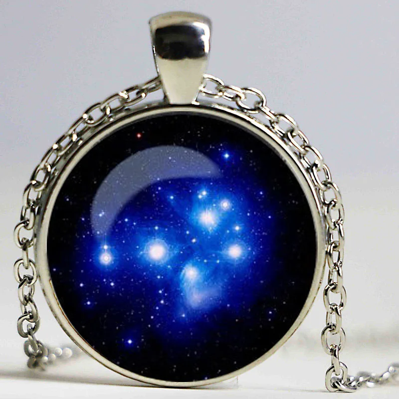 Зеленое ожерелье с подвеской дизайном Туманность|gift for her|galaxy necklacegift gifts |