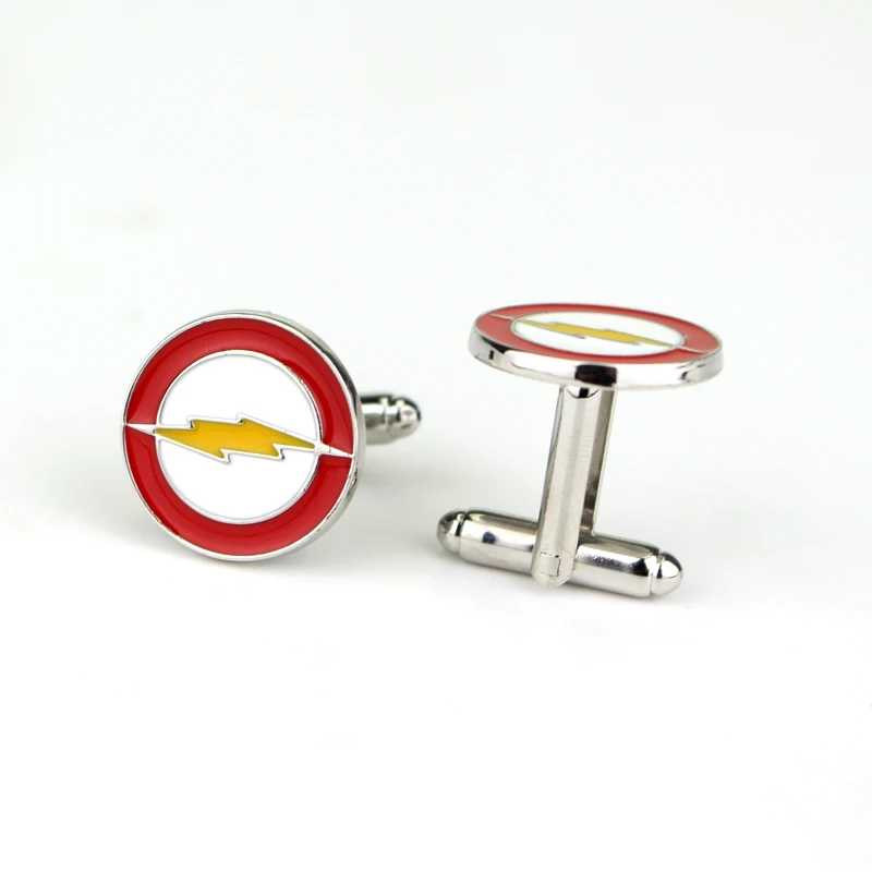 Мстители Капитан Америка Запонки Супермен флэш подвески Зажимы для галстука