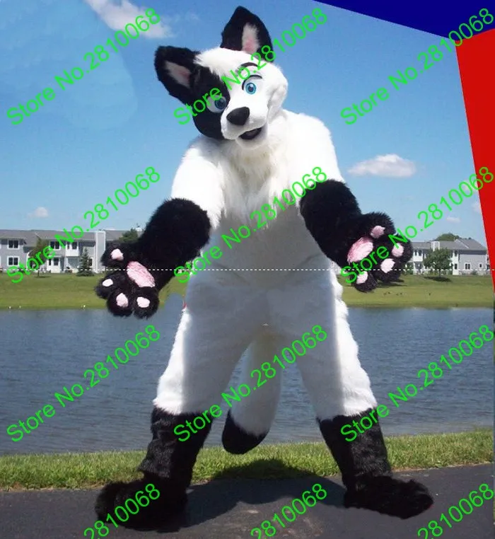 Материал EVA шлем роскошный плюшевый искусственный мех Белый Волк Талисман