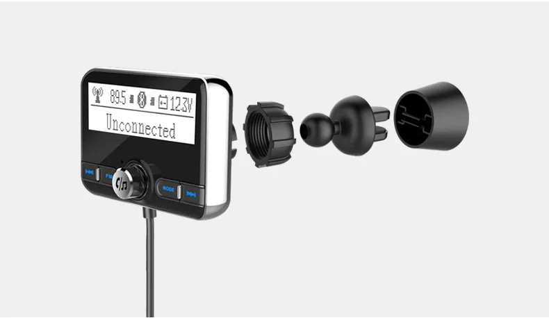 YASOKRO, Bluetooth, fm-передатчик, беспроводной автомобильный fm-модулятор, mp3-плеер, автомобильный комплект, Handsfree, Bluetooth, автомобильное зарядное устройство с ЖК-дисплеем