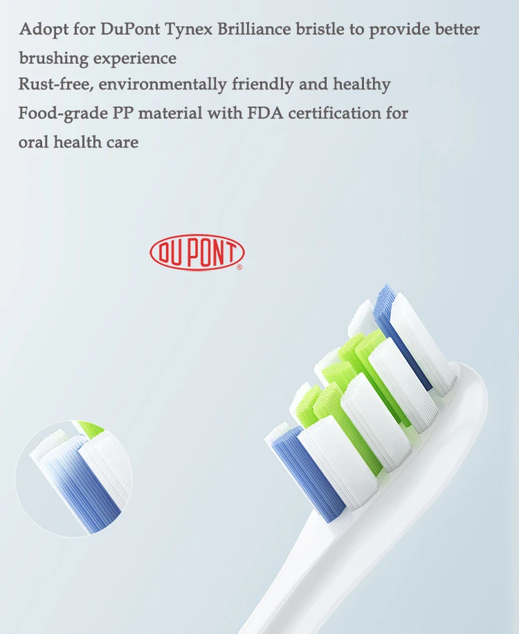 Oclean Электрический Зубная щётка головки 2 шт./кор. Oclean сменные головки для электрической зубной щетки