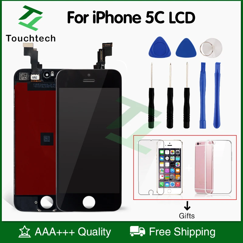 1 шт. ЖК-дисплей для iPhone 5 5s 5c с сенсорным дигитайзером | Мобильные телефоны и