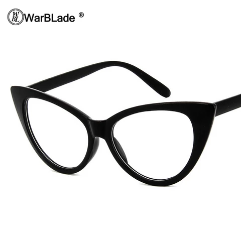 Модные женские очки кошачий глаз оправа кошачий глаз прозрачные очки Женская Рамка для очков ретро женские очки фирменный дизайн