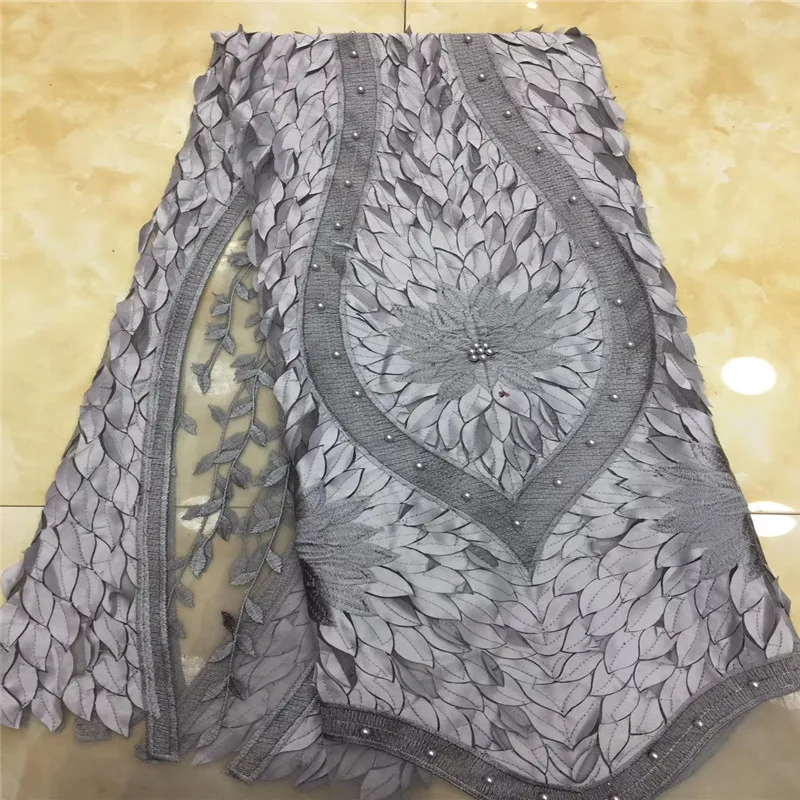 

Cassiel African Tulle Lace Fabric 2019 African French Lace Fabric High Quality With Beads Nigerian Embroidery Tulle French Lace