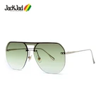 Модные современные солнцезащитные очки JackJad с заклепками, крутые двухцветные линзы, брендовые дизайнерские солнцезащитные очки 058, 2020