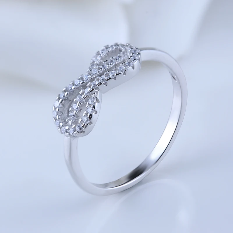 Soonhave Новая мода Кольца серебро 925 ювелирные изделия крест 8 CZ Кольцо себе вечерние