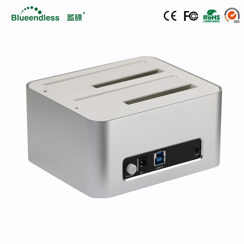 Популярная док станция для жесткого диска Sata usb 3 0 hdd бокс 5 2 отсека ТБ на sata 5/3