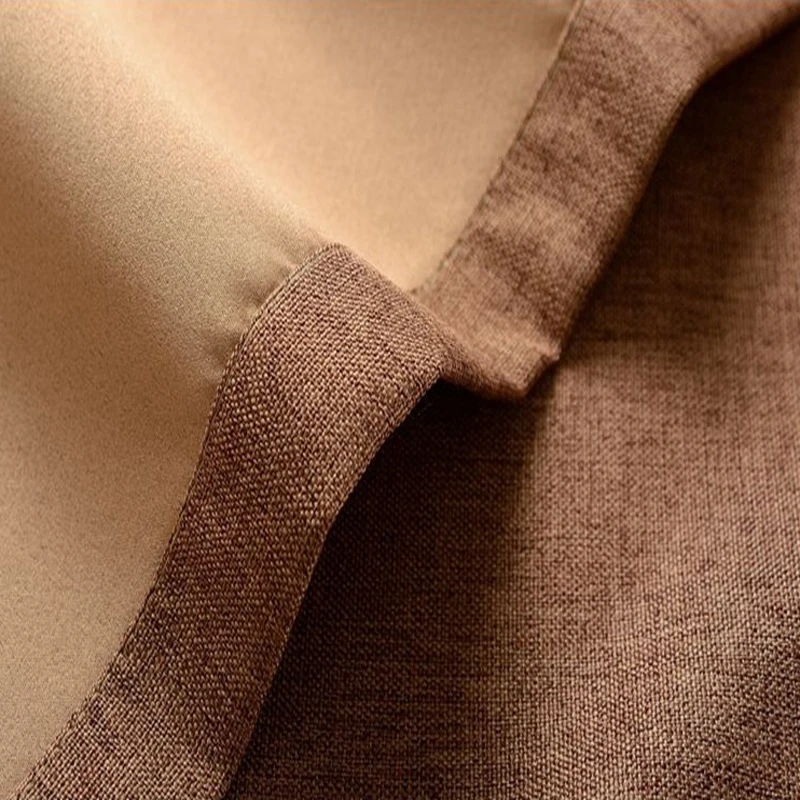 Плотные плотные льняные занавески с термоизоляцией современные для гостиной на