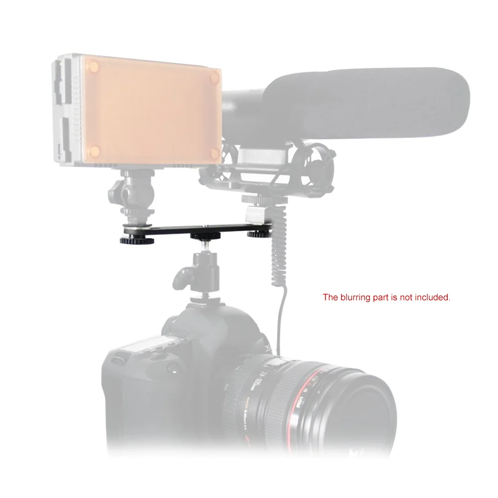 Andoer двойной кронштейн для вспышки 1/4 &quotМонтажный винт Speedlite светильник ручной