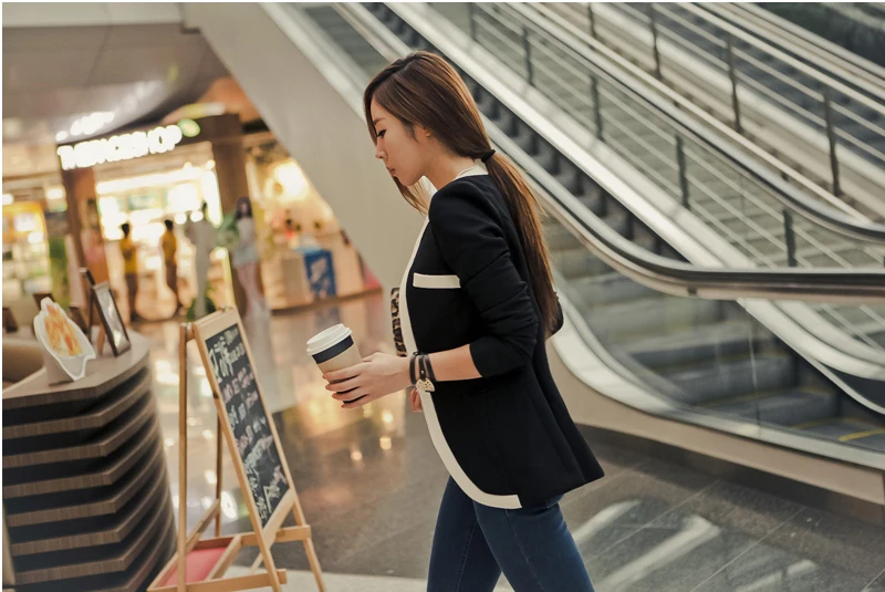 Новый осенний и зимний модный OL темпераментный тонкий женский костюм с длинными