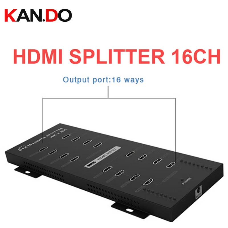 316A 4Kx2K HDMI splitter 1x16 with full 3D real 4Kx2 power splitter hdmi divider 16 channel Support LPCM 7.1 video adapter