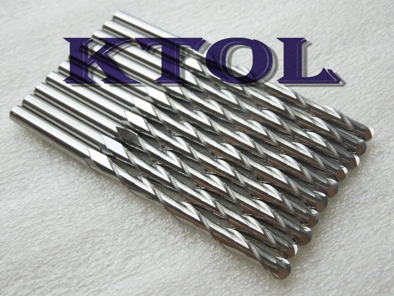 4x42 мм мини ЧПУ гравировальные биты 2 Флейта шаровая Концевая фреза карбида