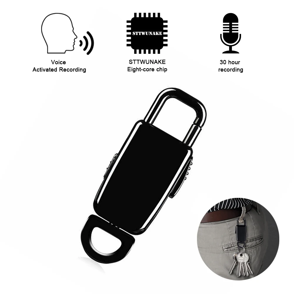 

STTWUNAKE voice recorder mini recording micro dictaphone audio sound digital professional flash drive secret record activated