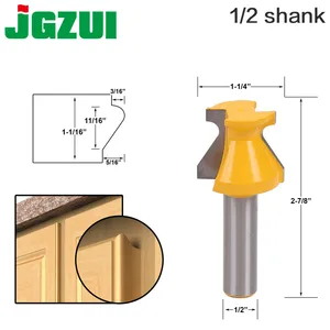 Концевая насадка для фрезерного станка, Концевая насадка 12 дюйма, хвостовик 12 мм, 1 шт., твердые стальные биты, Концевая насадка среднего размера 12 дюйма