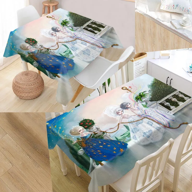 

Custom Nataly Abramovitch Pattern Tablecloth Waterproof Oilproof Rectangular Home Textiles Wedding Tablecloth #W000789K