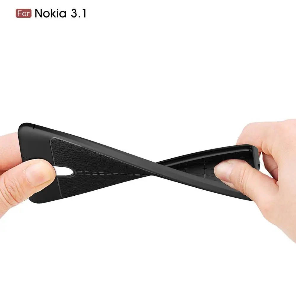 Текстурный чехол Lichee 3 1 Для Nokia для 2018 X3 Nokia3.1 Plus задняя крышка телефона|Бамперы| |